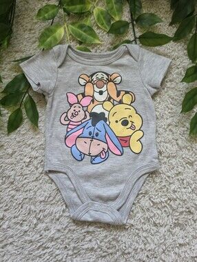 Baby Boy Winnie The Pooh & Friends Onesie (6-9 Months)